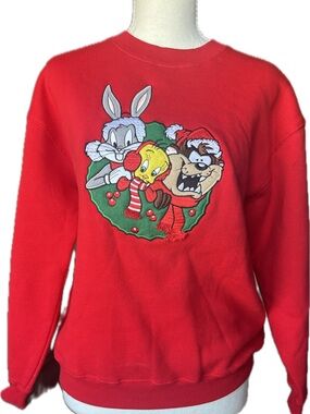 Vintage 90s Warner Brothers Christmas Sweater